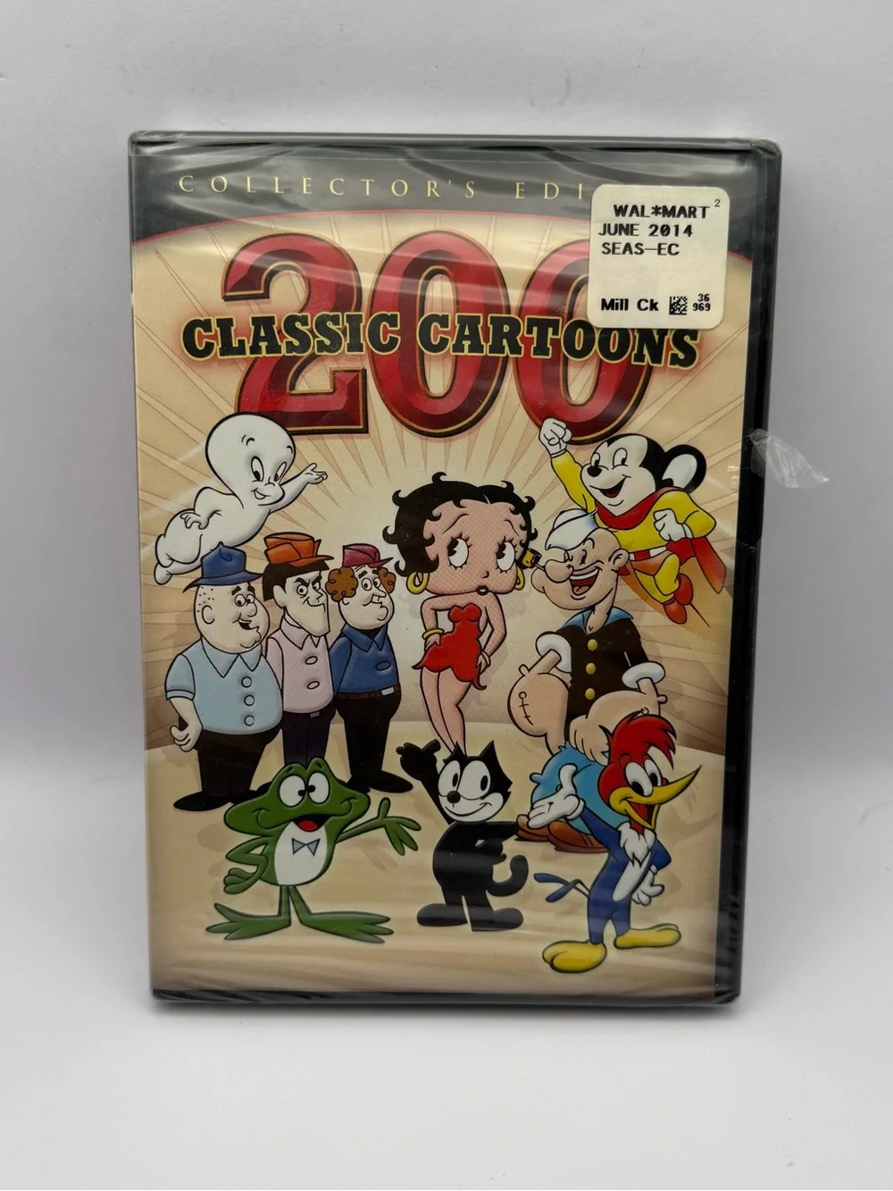 200 Classic Cartoons Collector's Edition DVD 4-Disc Set In Original Packaging